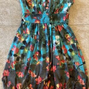 American Rag-Cie Strapless Floral Bubble Dress
